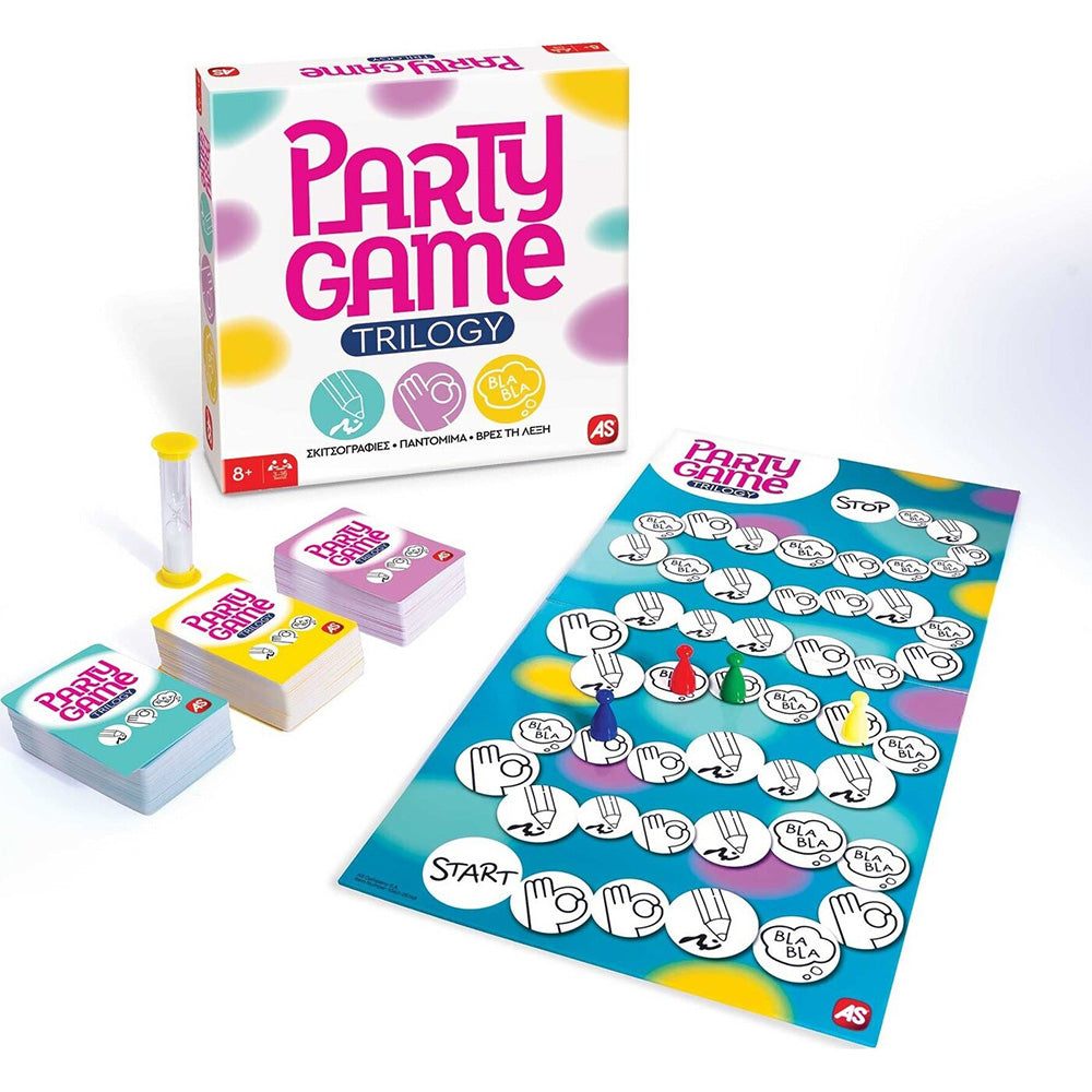 Επιτραπέζιο Παιχνίδι Party Game Trilogy Για Ηλικίες 8+ Χρονών Και 3-16 Παίκτες