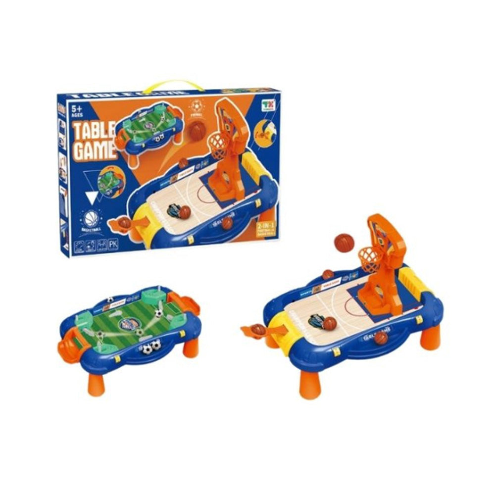Επιτραπέζιο Ποδοσφαιράκι-Μπασκετάκι 2 Σε 1 40X6X25εκ