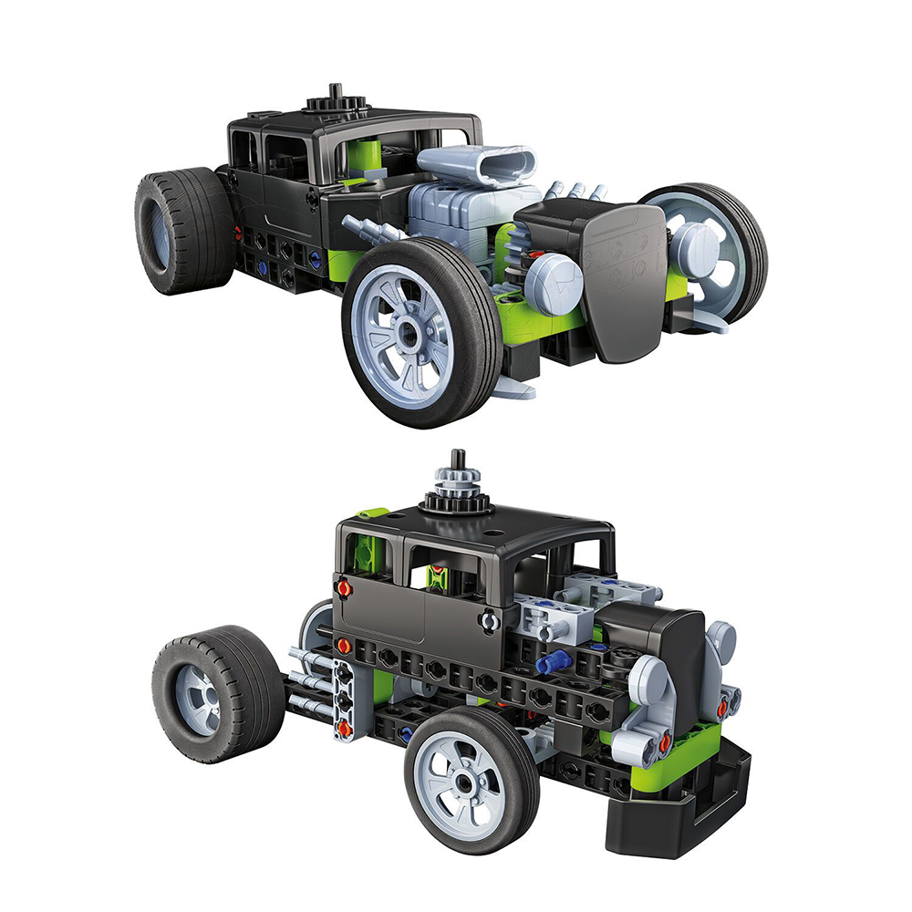 Μαθαίνω Και Δημιουργώ Build Εκπαιδευτικό Eργαστήριο Μηχανικής Αγωνιστικό Αυτοκίνητο Και Φορτηγό