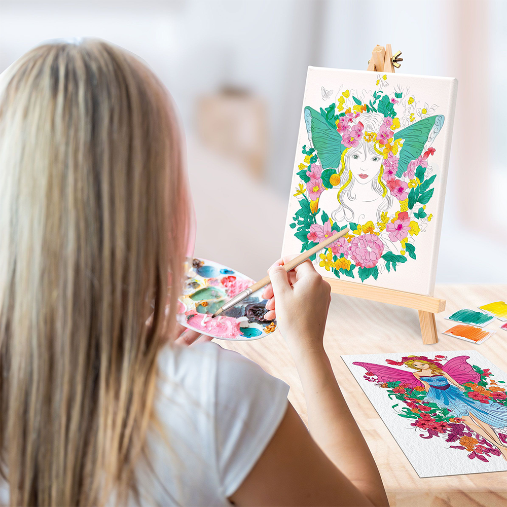 AS CompanyAS Happi Hobbi Εργαστήριο Ζωγραφικής Ακρυλικά Χρώματα Σετ Ζωγραφικής Με Ξύλινο Καβαλέτοpapell.gr