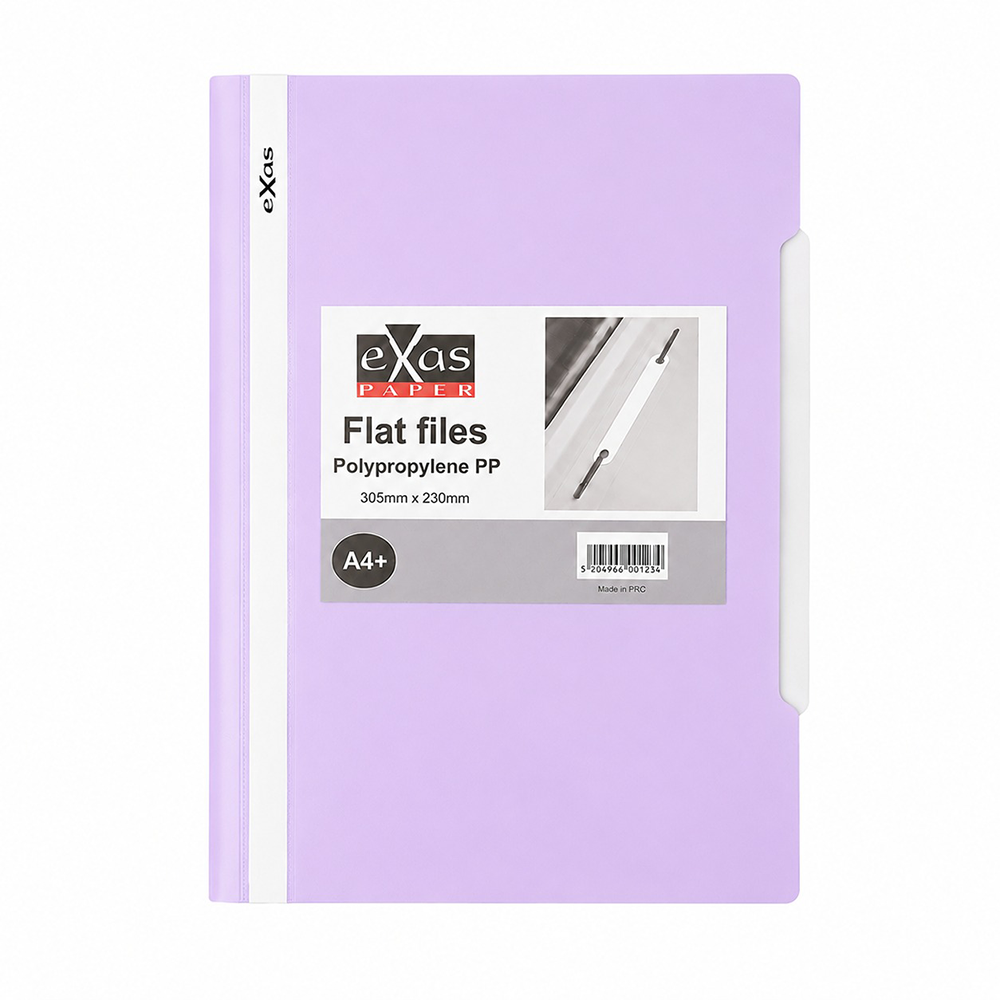 Exas Ντοσιέ Με Έλασμα A4 PP Pastel Λιλά