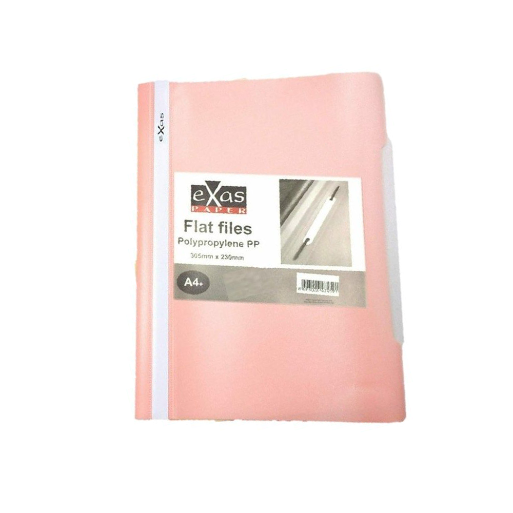Exas Ντοσιέ Με Έλασμα A4 PP Pastel Ροζ