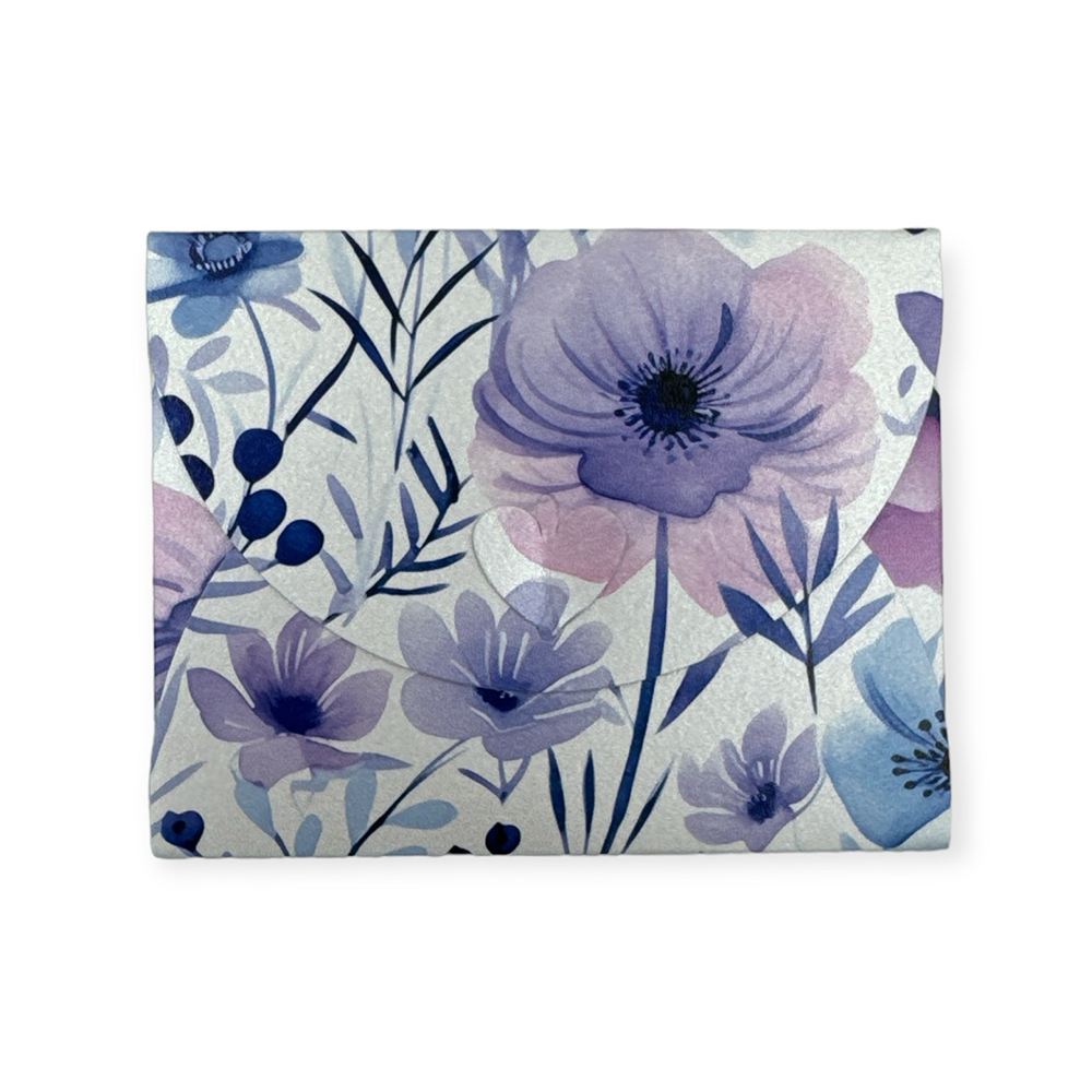 MANIAKASΕυχετήρια Κάρτα Καρδιά Γαλάζια Λουλούδιαpapell.gr