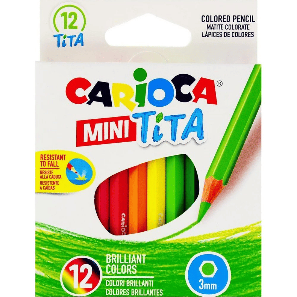 Carioca Mini Tita Ξυλομπογιες 12 Χρωματα