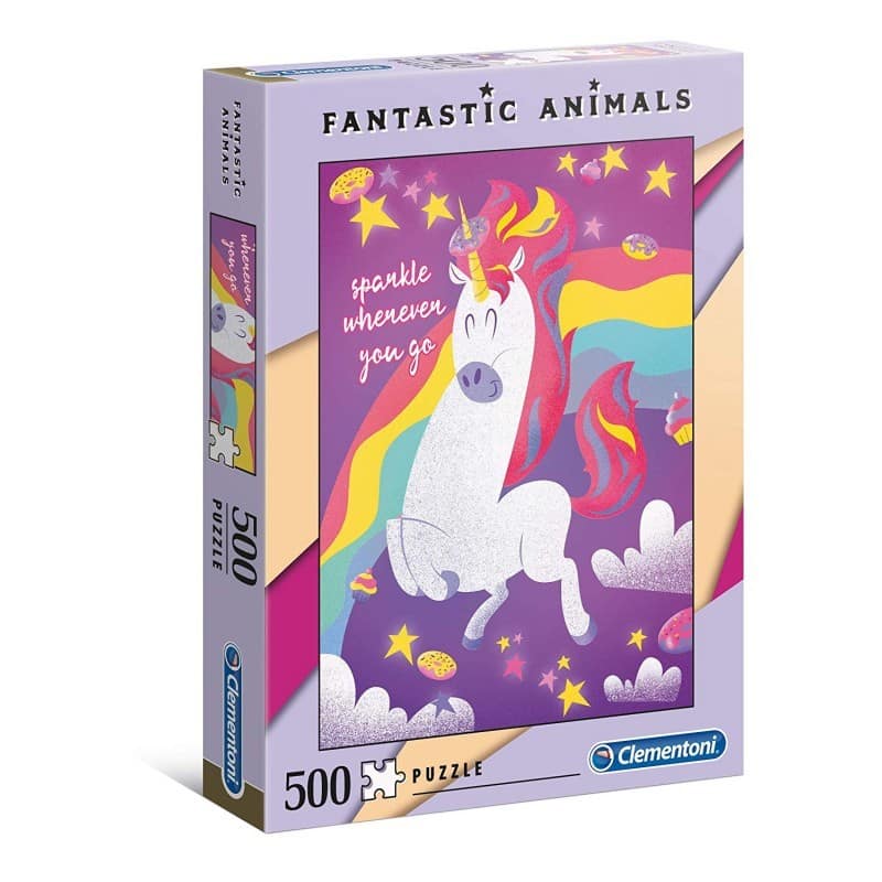 Clementonι Puzzle 500 Pcs Fantastic Animals Μονοκερος