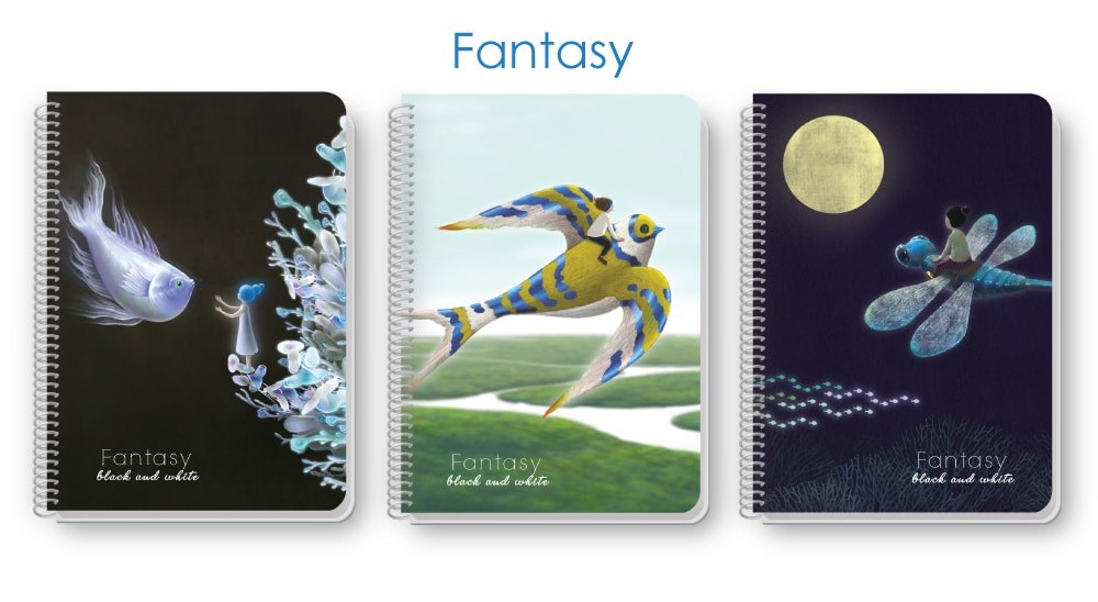 BLACK & WHITEBlack & White Τετραδιο Σπιραλ Fantasypapell.gr