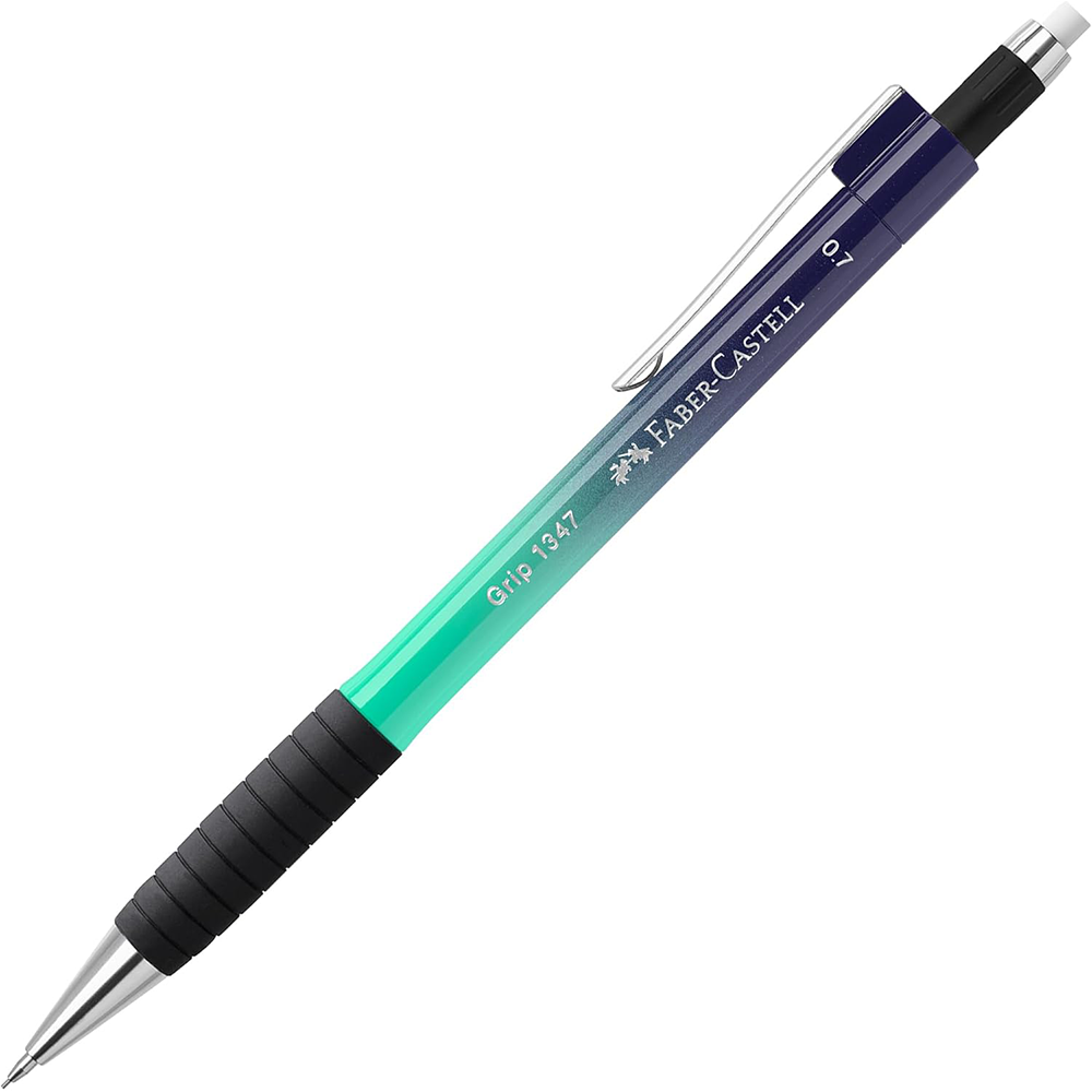 Faber-Castell Flow Edition Μηχανικό Μολύβι 0.7mm με Γόμα Buzzing Blue - 1 Τεμάχιο