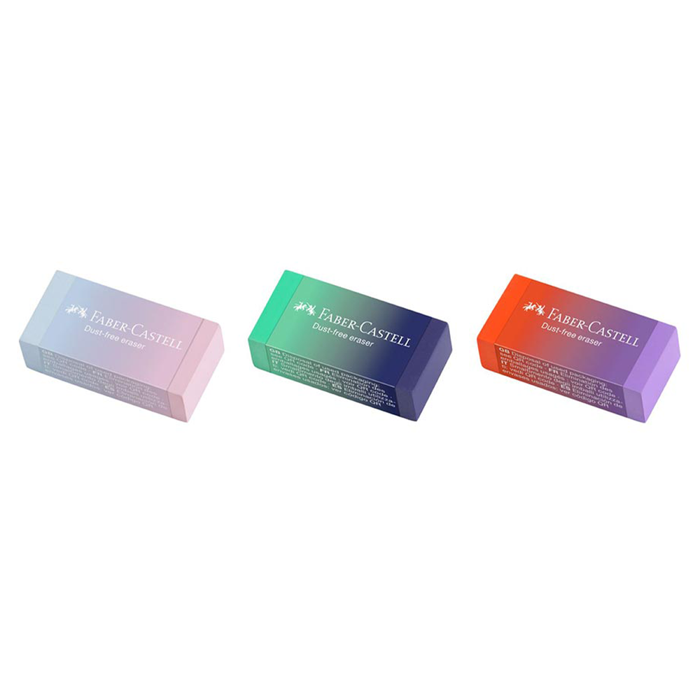 Faber-Castell Γόμα Dust-Free Flow Edition σε 3 Χρώματα - 1 Τεμάχιο
