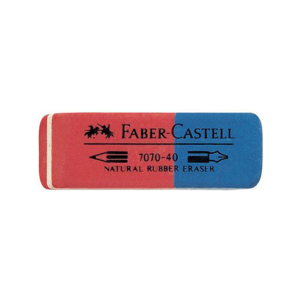 Faber-Castell Γόμα Κόκκινο/Μπλε Rubber Κλασσική