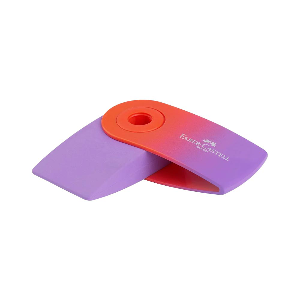 Faber-Castell Γόμα Mini Sleeve Flow Pastel σε 3 Χρώματα - 1 Τεμάχιο