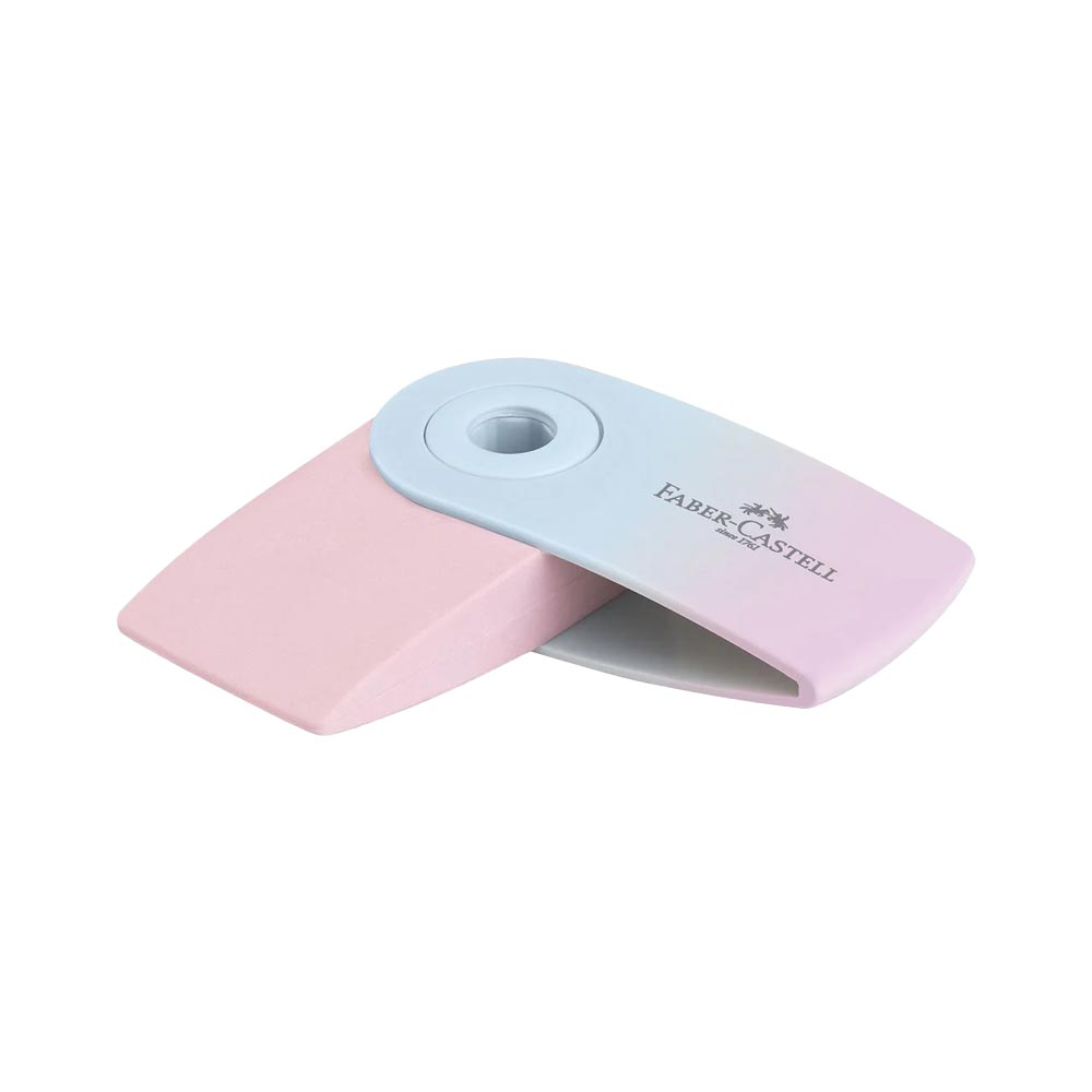 Faber-Castell Γόμα Mini Sleeve Flow Pastel σε 3 Χρώματα - 1 Τεμάχιο