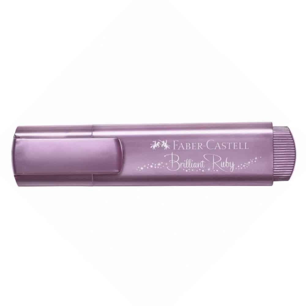Faber Castell Μαρκαδορος Υπογραμμισης Metallic Brilliant Ruby