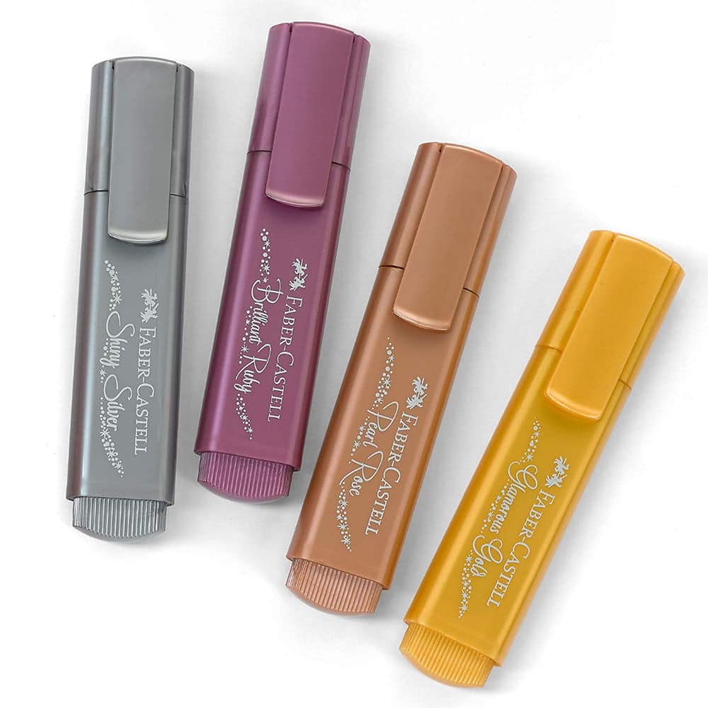 Faber Castell Μαρκαδορος Υπογραμμισης Metallic Brilliant Ruby
