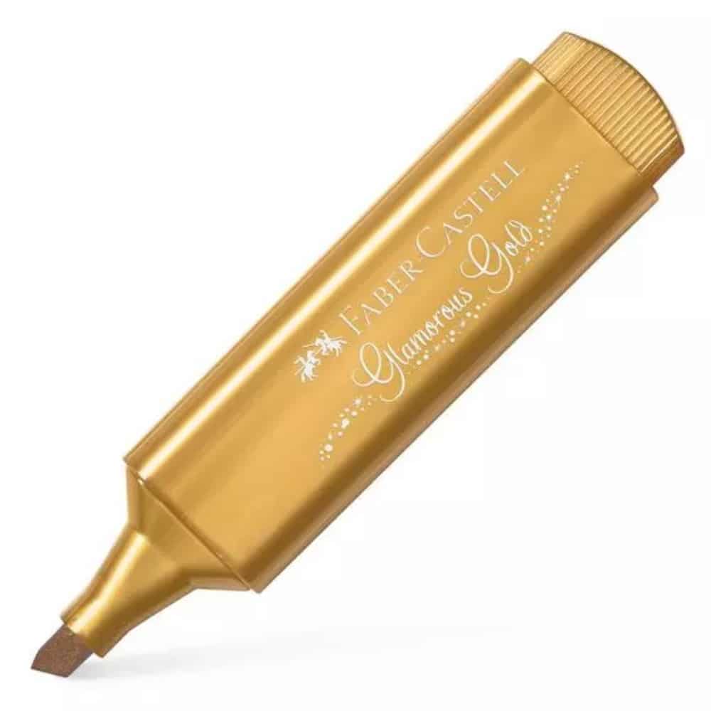 Faber Castell Μαρκαδορος Υπογραμμισης Metallic Glamorous Gold
