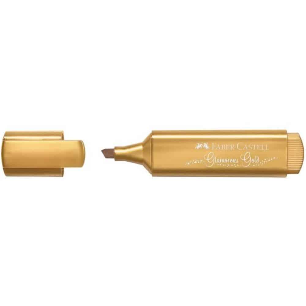 Faber Castell Μαρκαδορος Υπογραμμισης Metallic Glamorous Gold