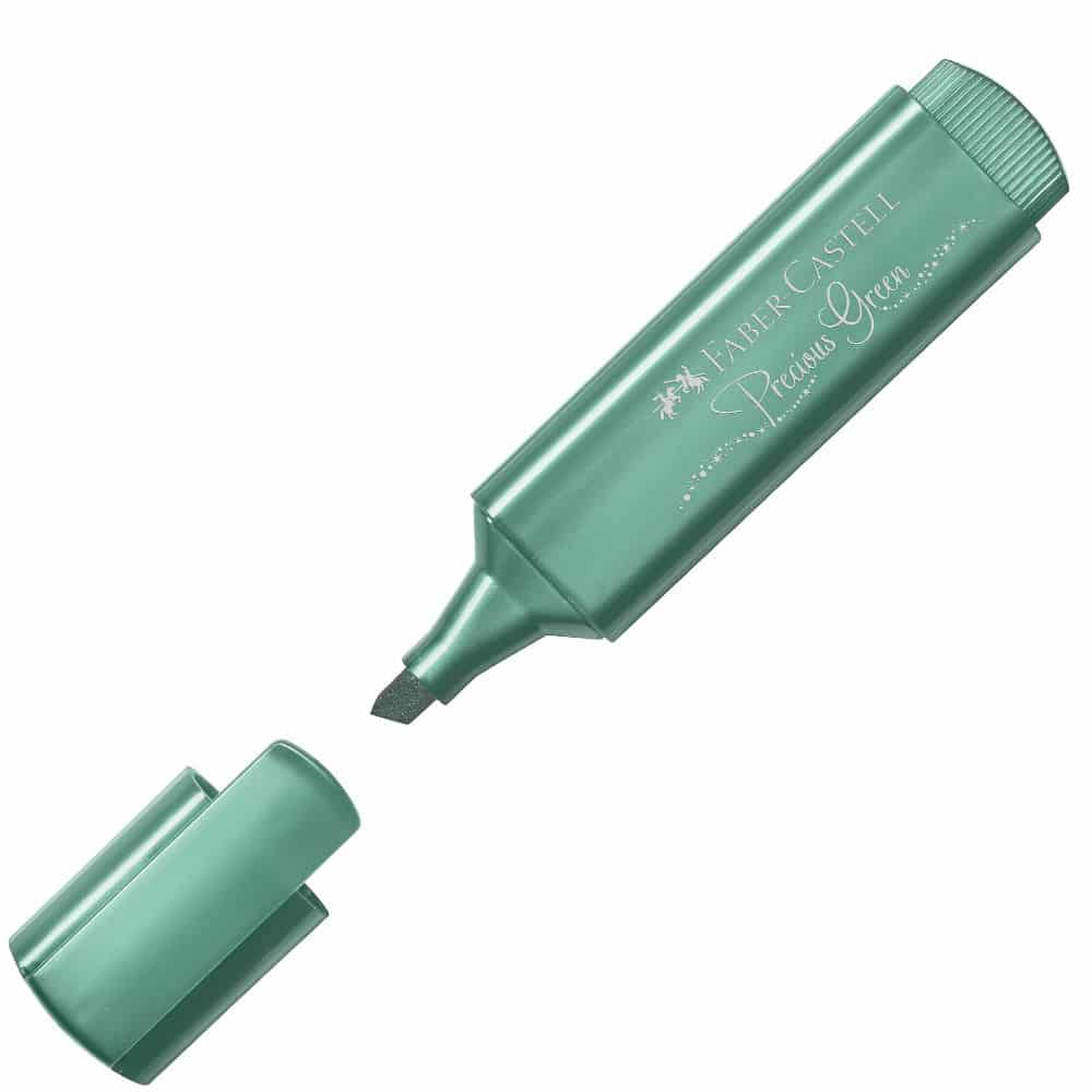 Faber Castell Μαρκαδορος Υπογραμμισης Metallic Precious Green