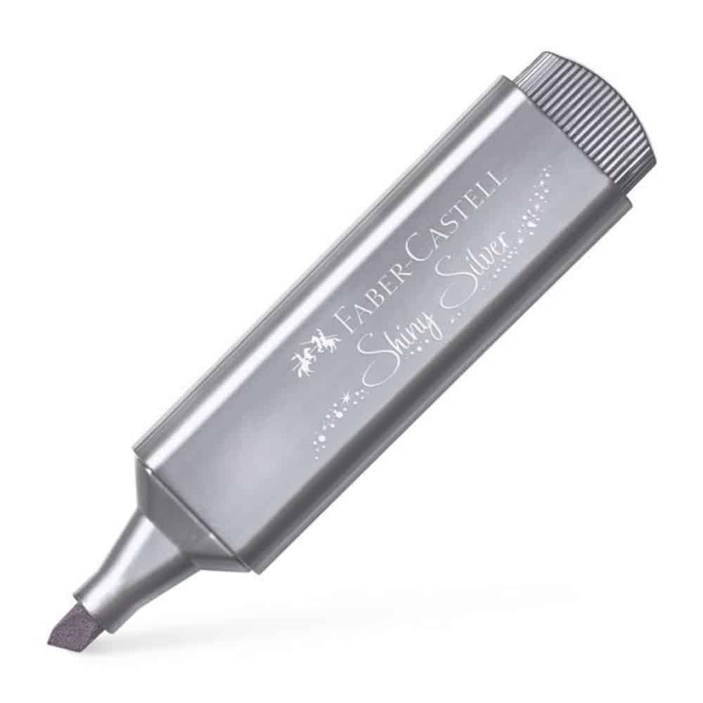 Faber Castell Μαρκαδορος Υπογραμμισης Metallic Shiny Silver