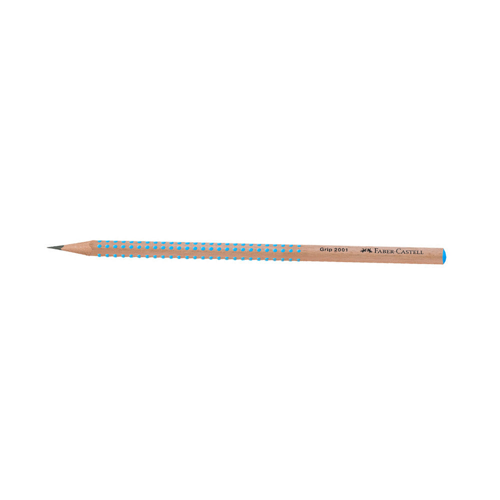 Faber Castell Μολύβι AWF Grip 2001 Natural HB Φυσικό Ξύλο Μπλε