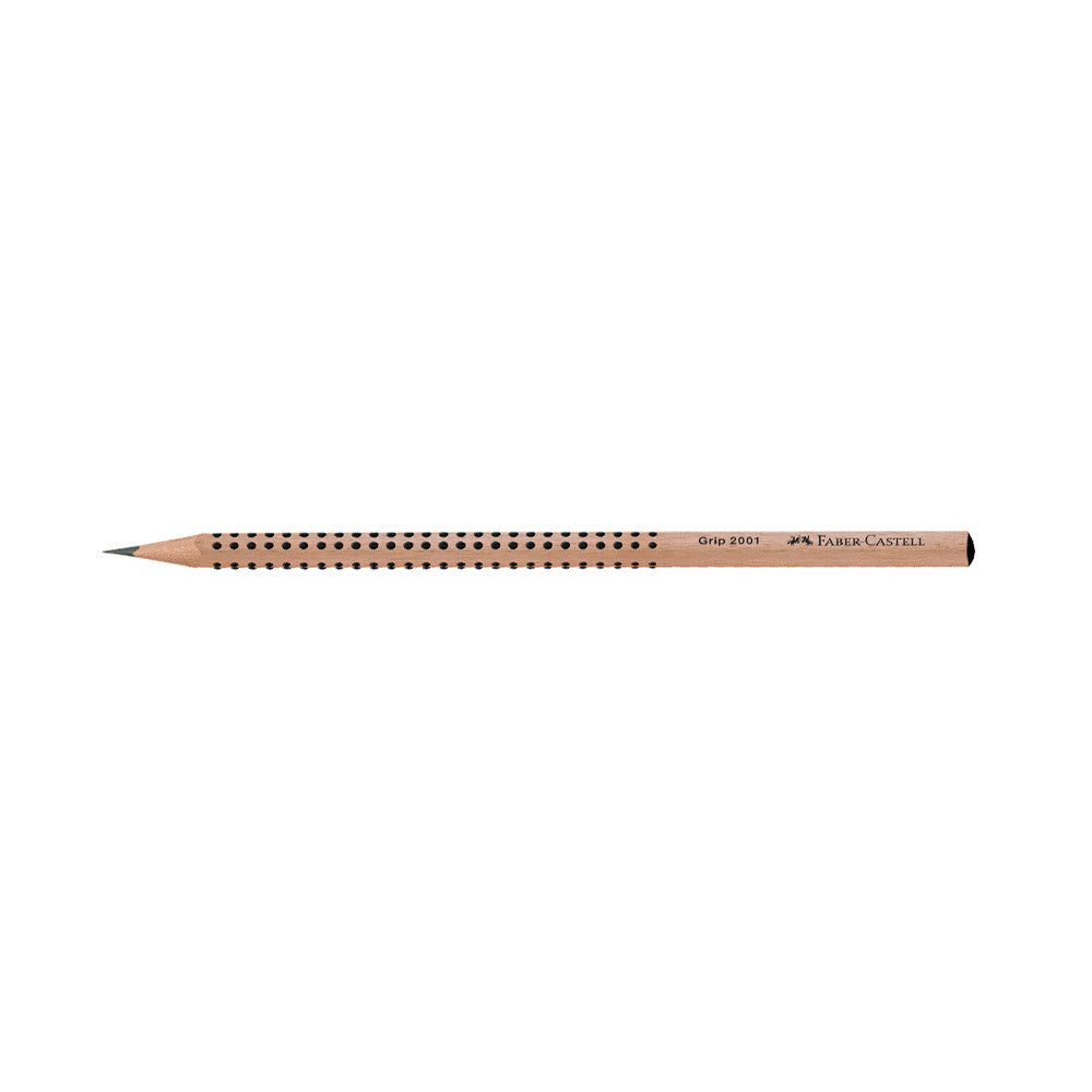 Faber Castell Μολύβι AWF Grip 2001 Natural HB Φυσικό Ξύλο Μαύρο