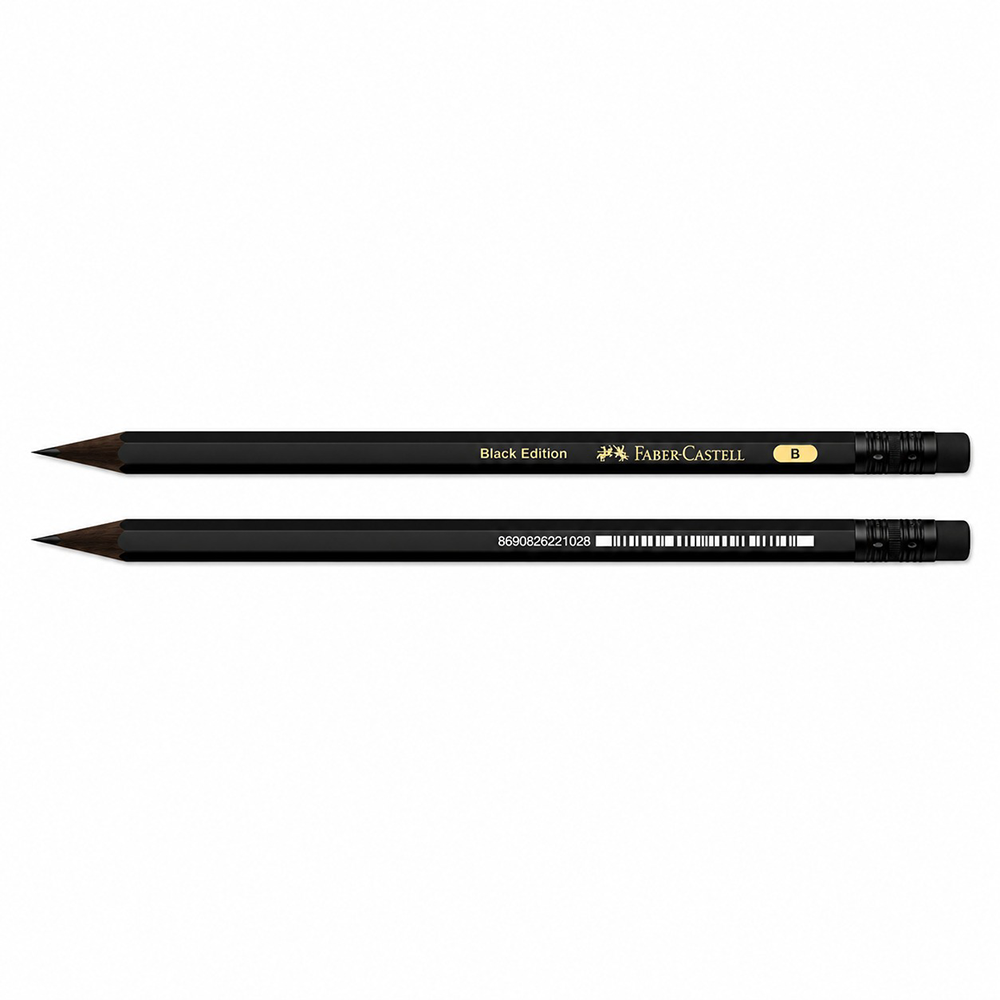 Faber-Castell Μολύβι με Γόμα Black Edition B - 1 Τεμάχιο