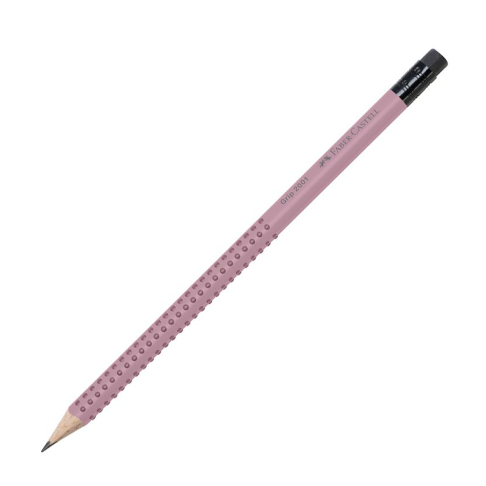 Faber-Castell Μολύβι Με Γόμα Grip Ροζ HB - 1 Τεμάχιο