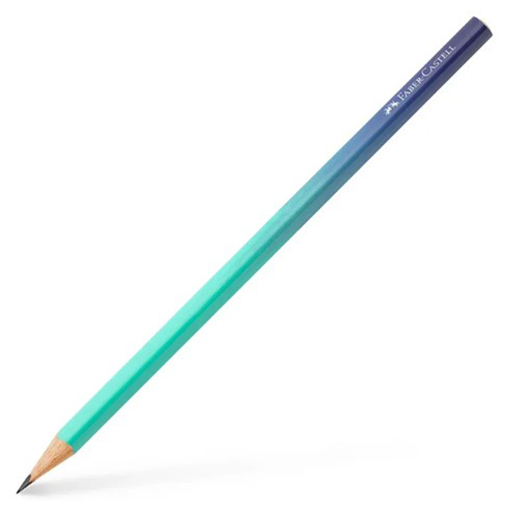 Faber-Castell Μολύβι Τριγωνικό Flow Buzzing Blue B - 1 Τεμάχιο