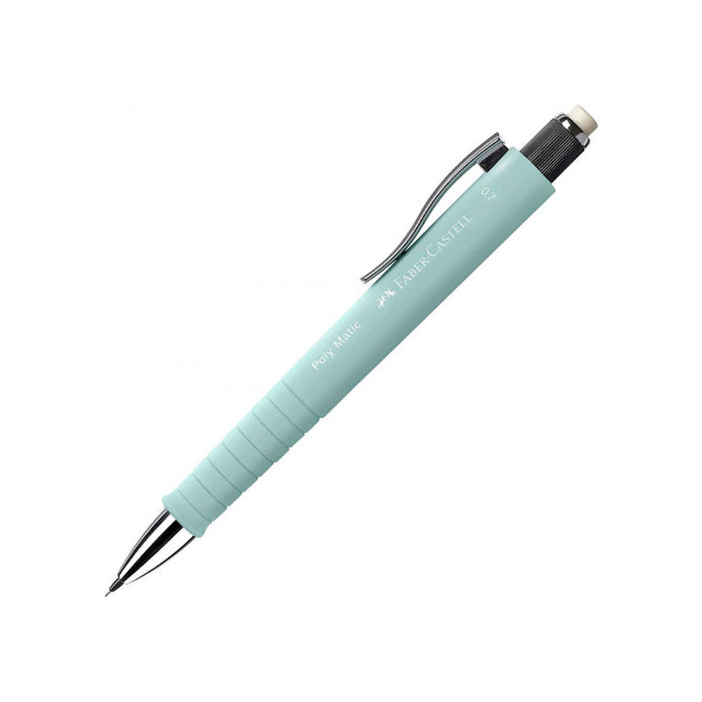 Faber-Castell Polymatic Μηχανικό Μολύβι Με Γόμα Caribic Blue 0.7mm