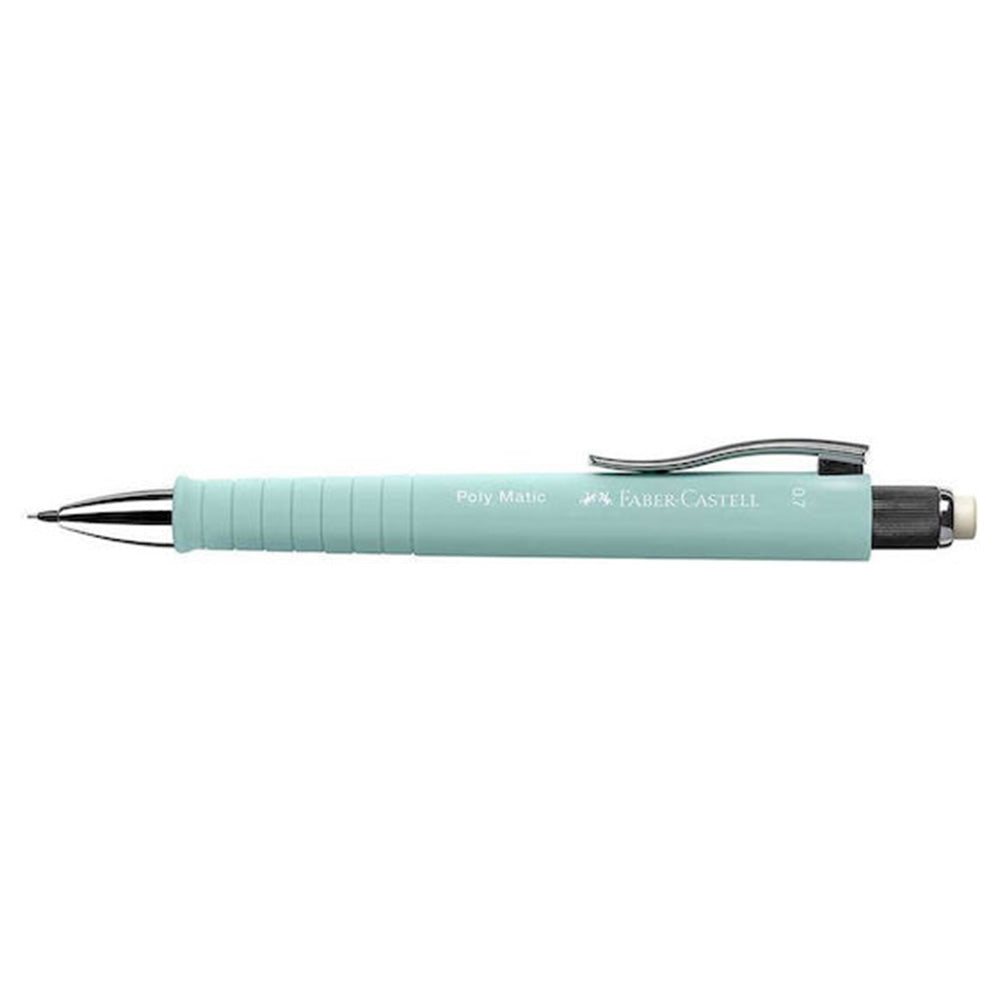 Faber-Castell Polymatic Μηχανικό Μολύβι Με Γόμα Caribic Blue 0.7mm
