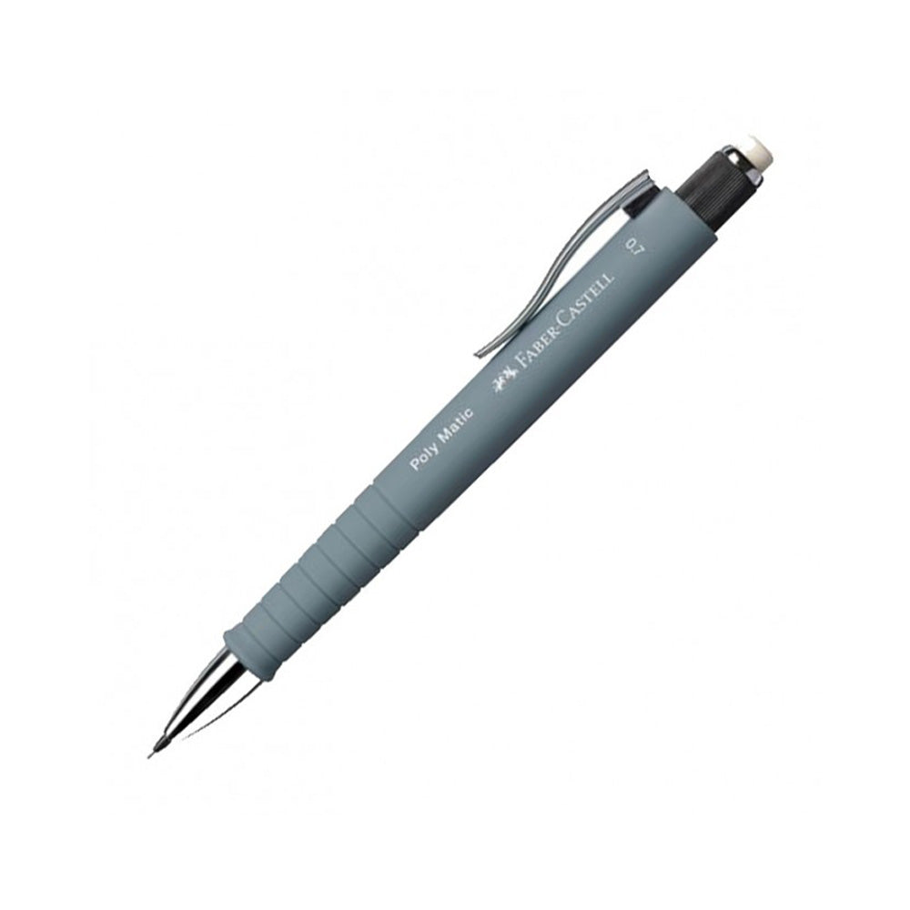 Faber-Castell Polymatic Μηχανικό Μολύβι Με Γόμα Γκρί 0.7mm