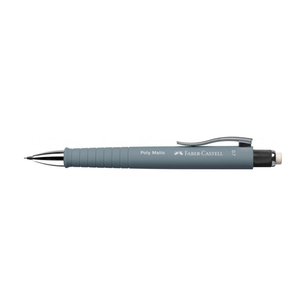 Faber-Castell Polymatic Μηχανικό Μολύβι Με Γόμα Γκρί 0.7mm