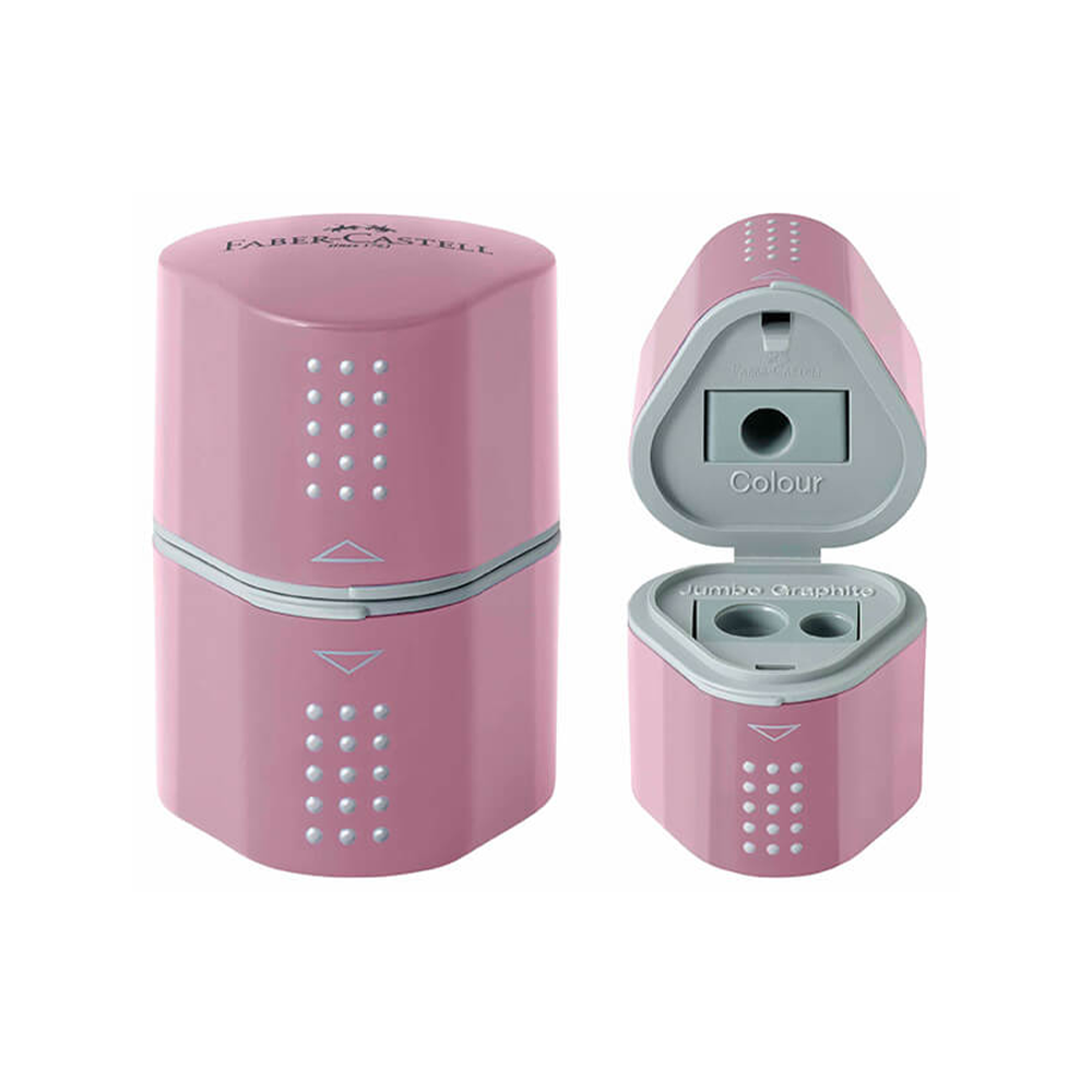 Faber - CastellFaber Castell Ξύστρα Βαρελάκι Grip Trio Rose Shadowspapell.gr