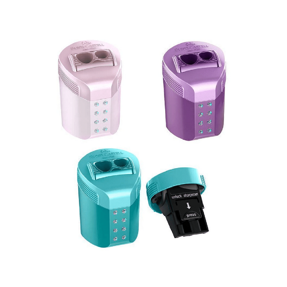 Faber - CastellFaber - Castell Ξύστρα Διπλή Roll-On Metallic 3 Χρώματα 1 Τεμάχιοpapell.gr