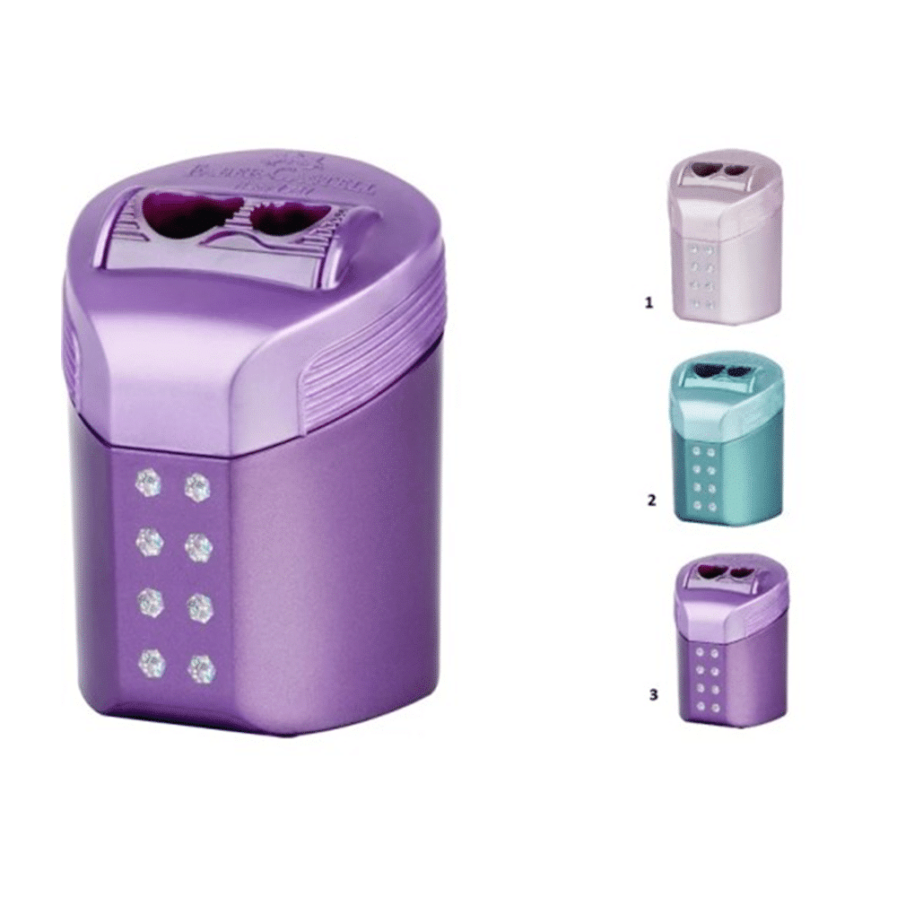 Faber - CastellFaber - Castell Ξύστρα Διπλή Roll-On Metallic 3 Χρώματα 1 Τεμάχιοpapell.gr