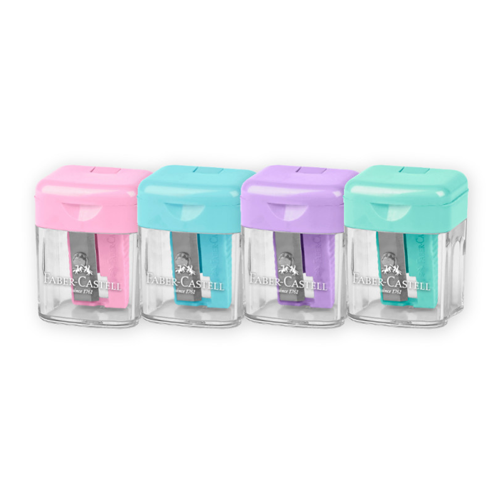 Faber - CastellFaber-Castell Ξύστρα Mini Box Βαρελάκι 4 Χρώματα - 1Τμχpapell.gr