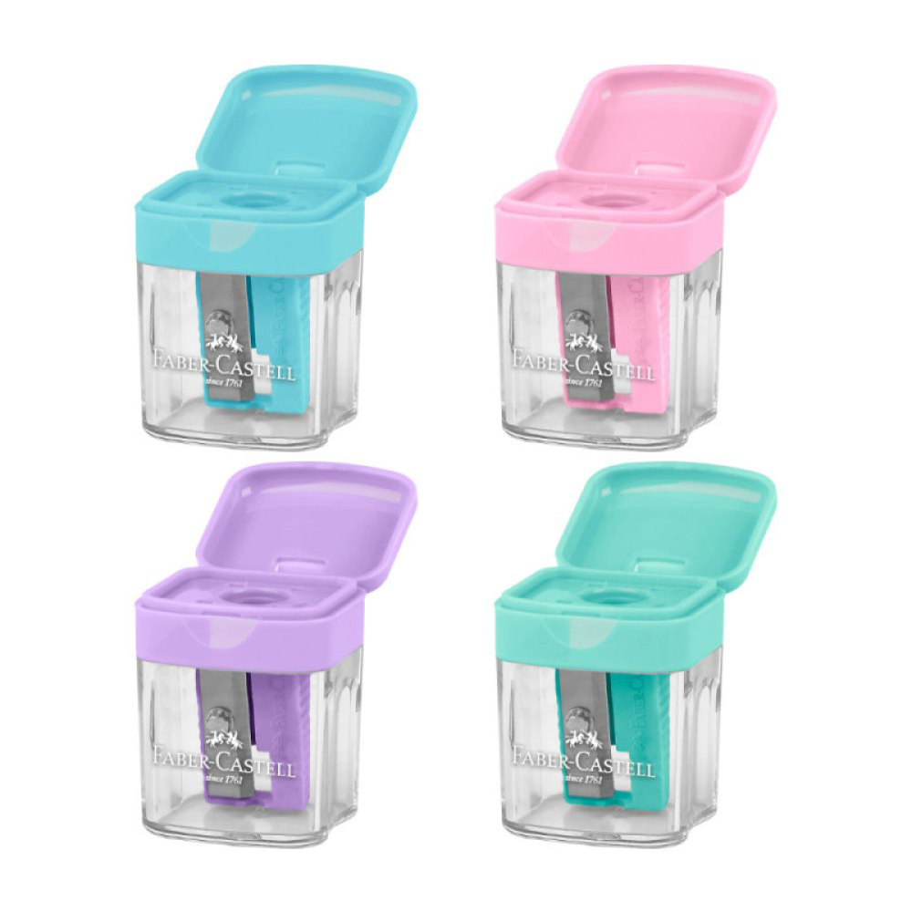 Faber - CastellFaber-Castell Ξύστρα Mini Box Βαρελάκι 4 Χρώματα - 1Τμχpapell.gr