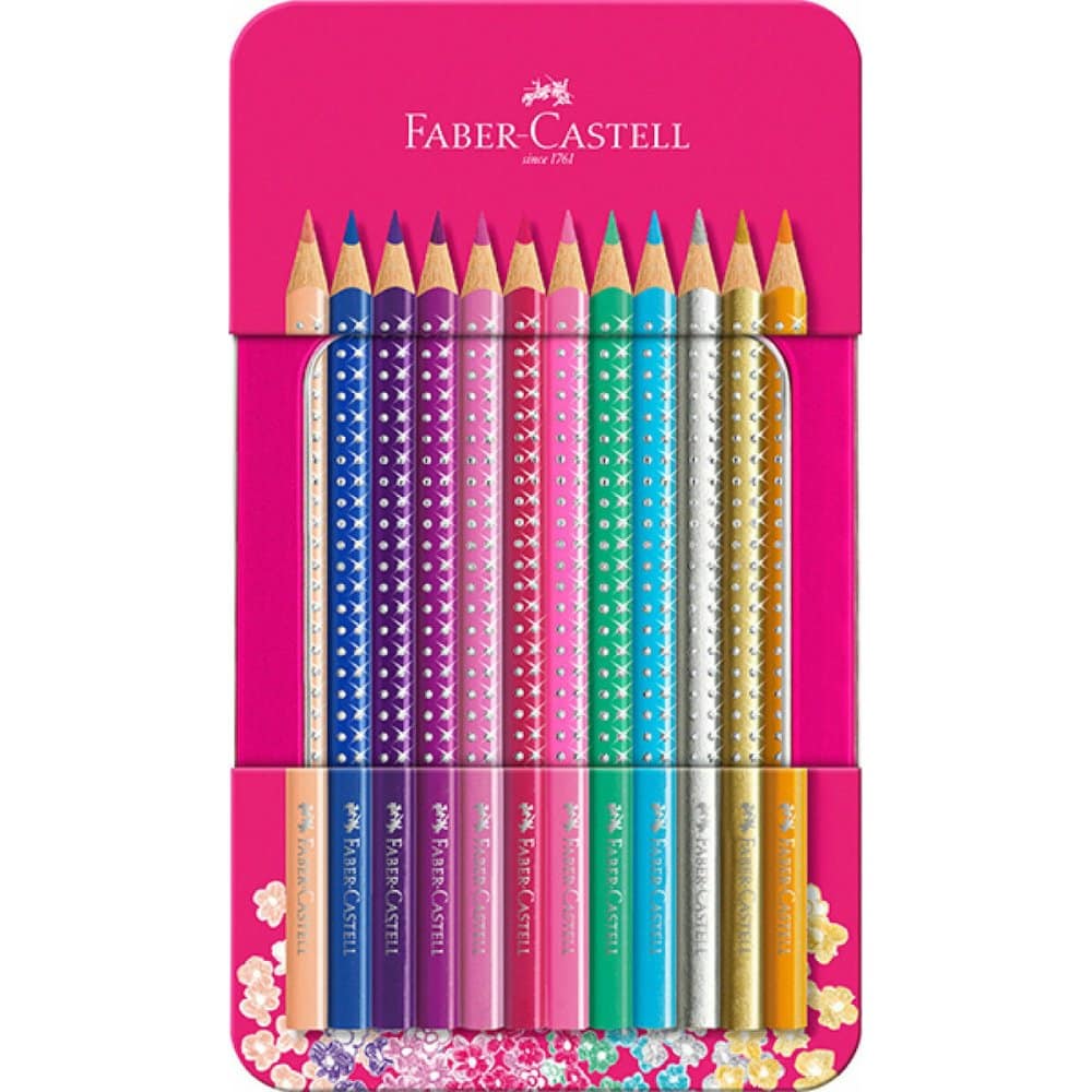 Faber Castell Ξυλομπογιες Sparkle Metal 12 Χρωματα