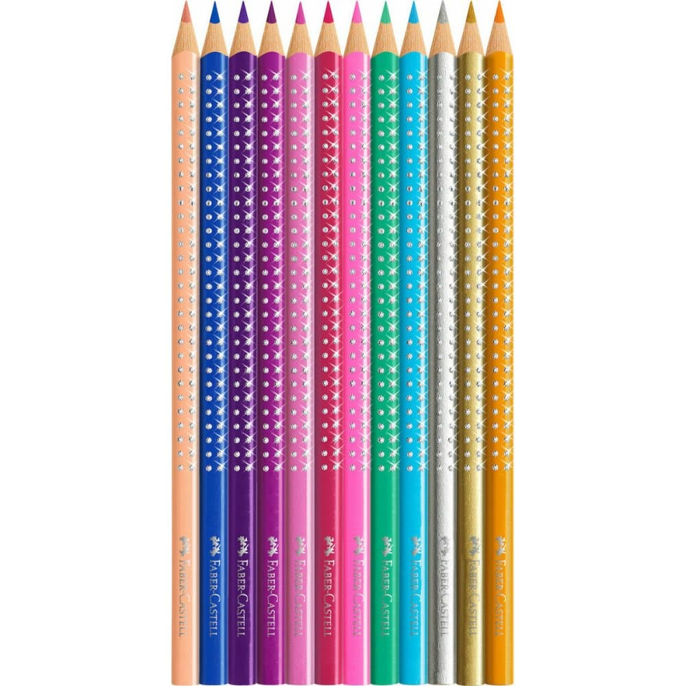 Faber Castell Ξυλομπογιες Sparkle Metal 12 Χρωματα