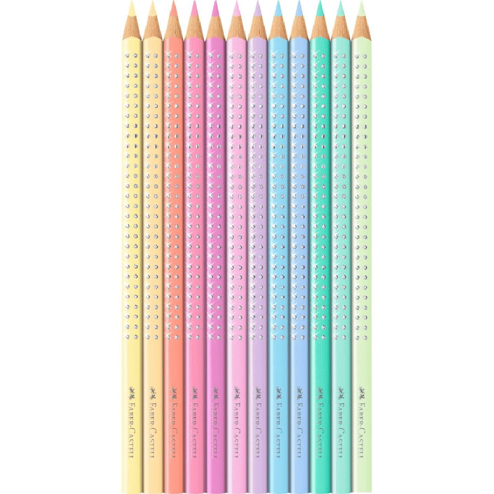 Faber Castell Ξυλομπογιες Sparkle Metal Pastel 12Τμχ