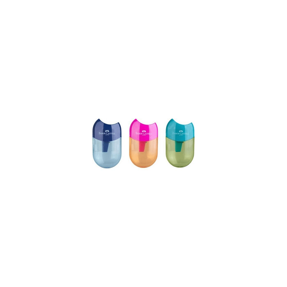 Faber - CastellFaber-Castell Ξύστρα Μονή Apple Δίχρωμη 3 Χρώματα 1 Τεμάχιοpapell.gr