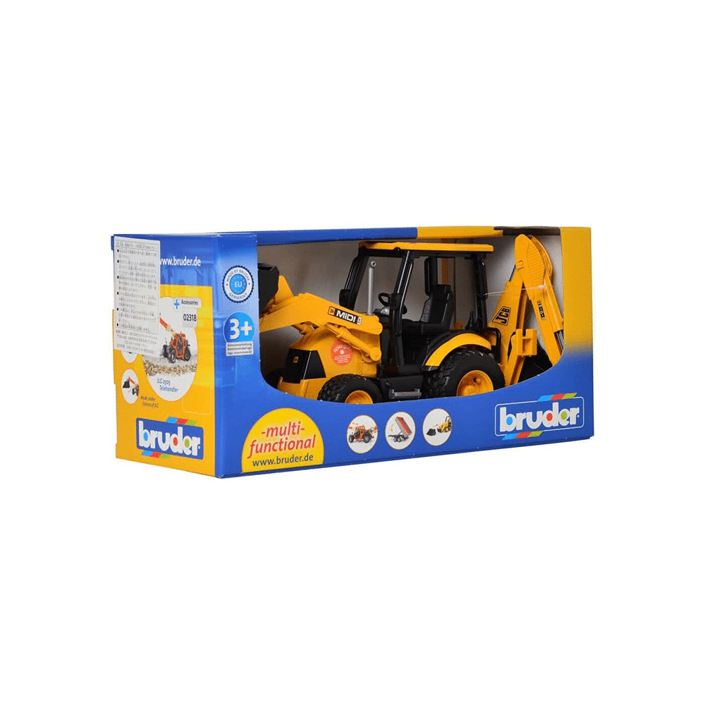 Bruder Φορτωτης Μικρος Jcb Midi Cx Με Εκσκαφεα