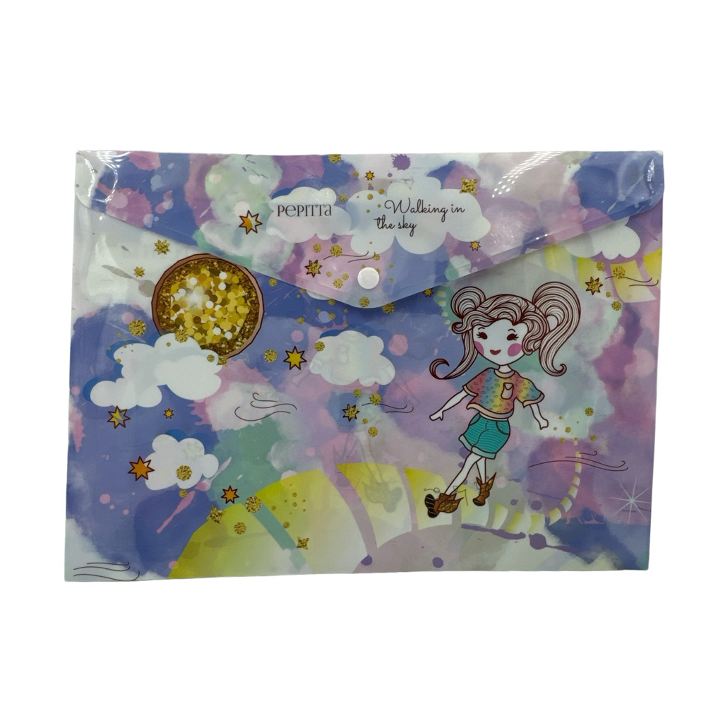 Φάκελος Κουμπί P.P Pepitta Rainbow Walk Α4