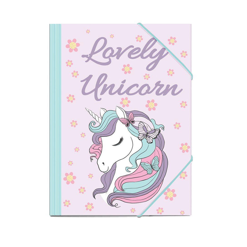 Must Team Φάκελος Λάστιχο Lovely Unicorn 25x35Eκ