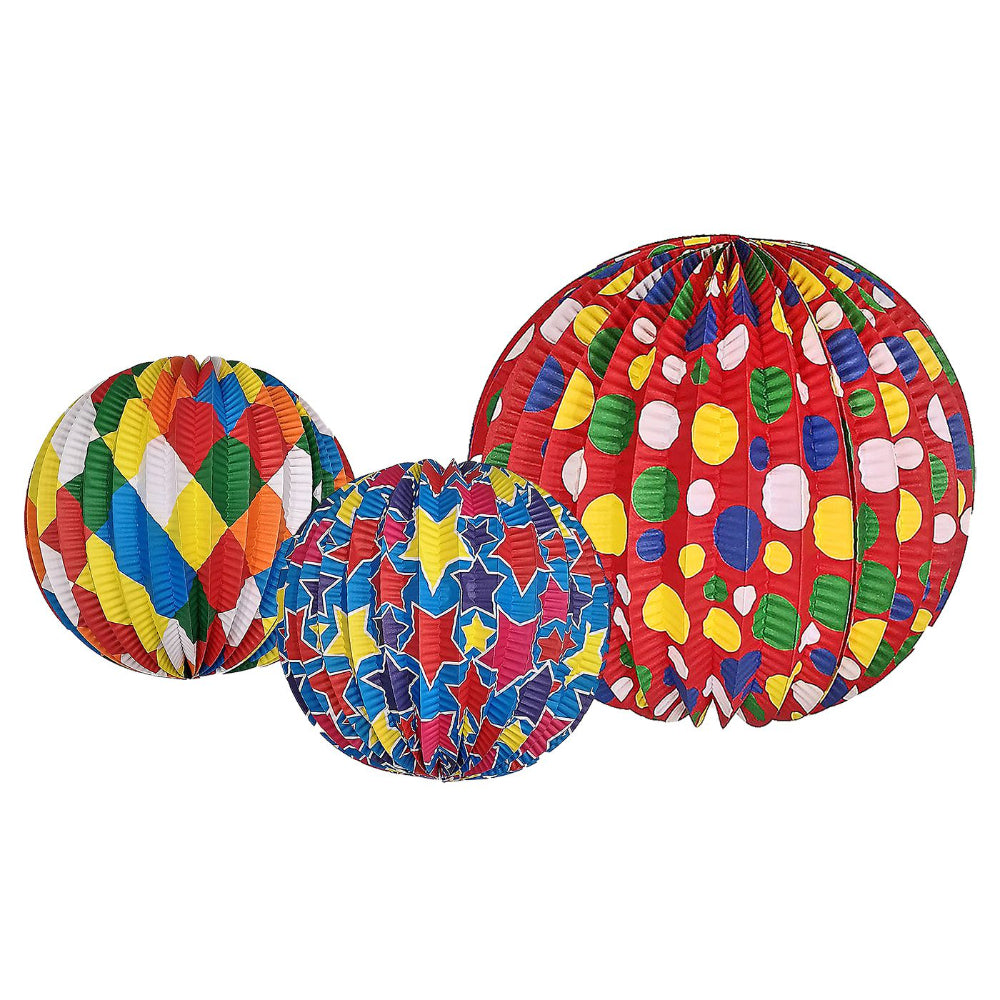 Φαναράκι Μπάλα Χάρτινη Πολύχρωμη Ø26cm