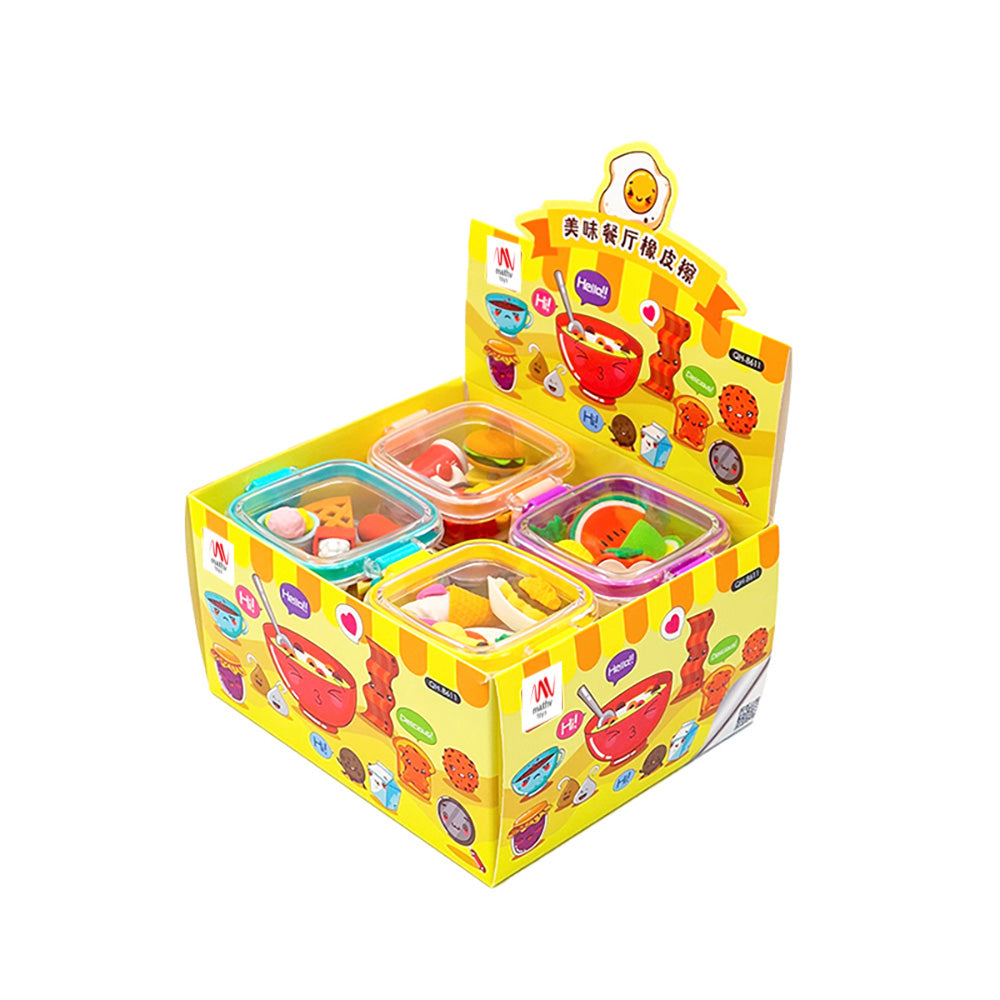 Fancy Σετ Γόμες Σε Κουτάκι Picnic 4 Σχέδια - 1 τμχ