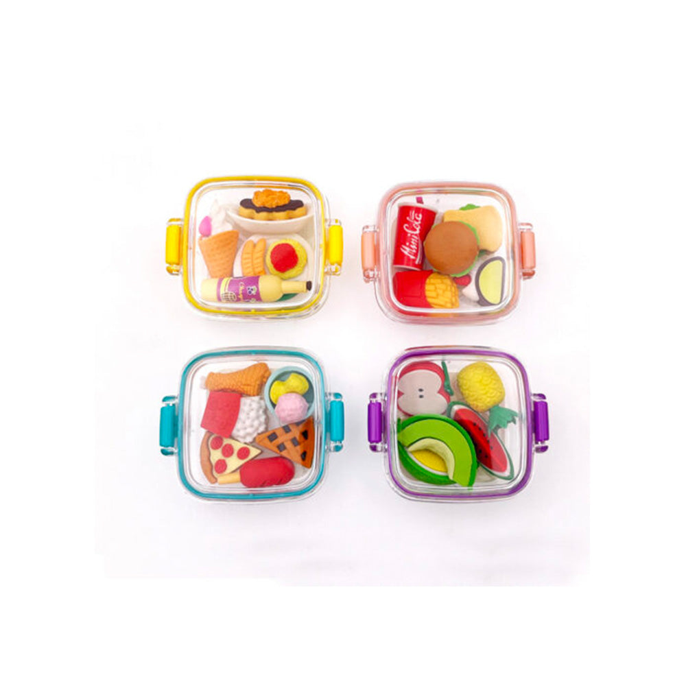 Fancy Σετ Γόμες Σε Κουτάκι Picnic 4 Σχέδια - 1 τμχ