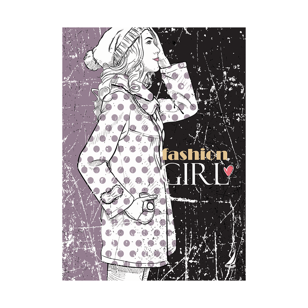 Εκδόσεις ΑιγαίοΑιγαίο Τετράδιο Σπιράλ ''Fashion Girl''papell.gr
