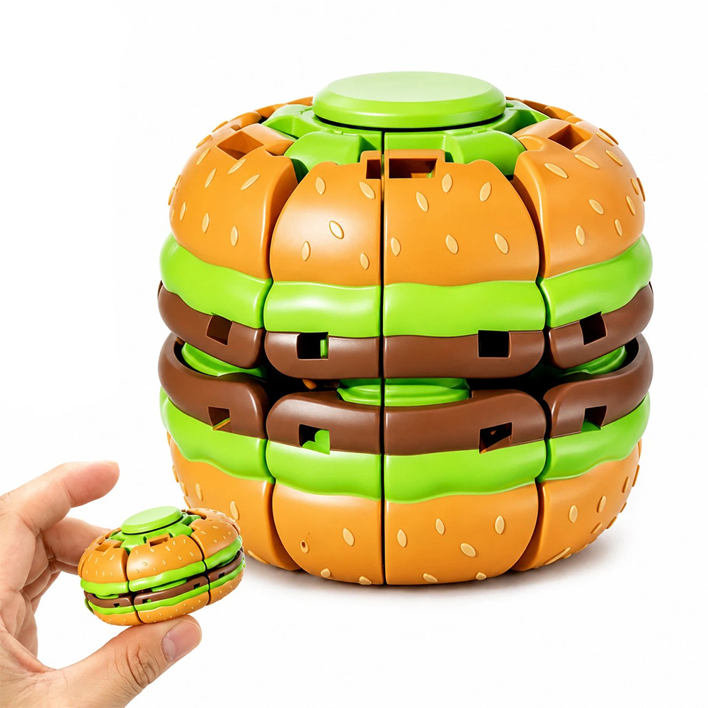 Fidget Spinner Ball Burger Παιχνίδι Αντιστρές - 1 Τεμάχιο