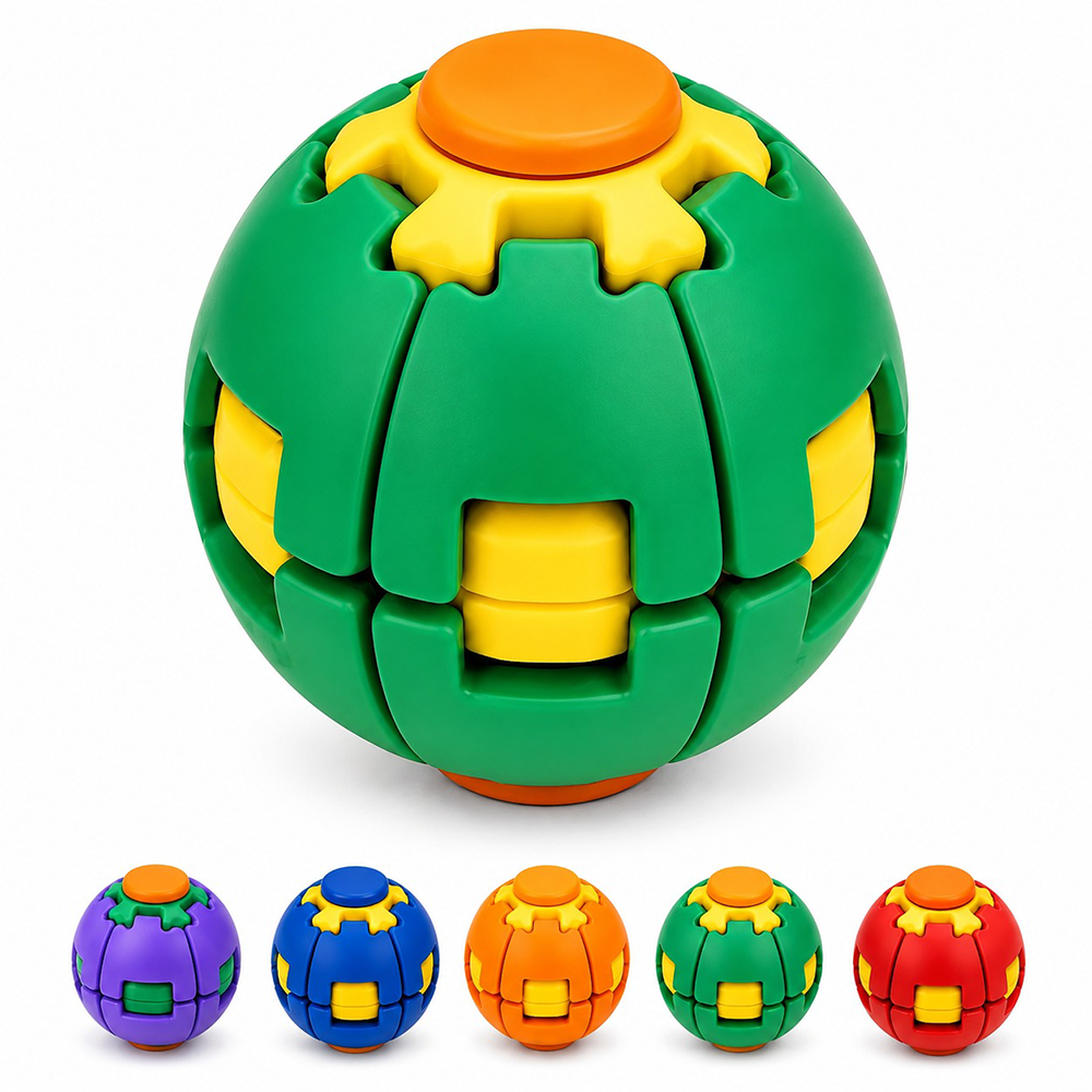 Fidget Spinner Ball Παιχνίδι Αντιστρές σε 3 Χρώματα - 1 Τεμάχιο