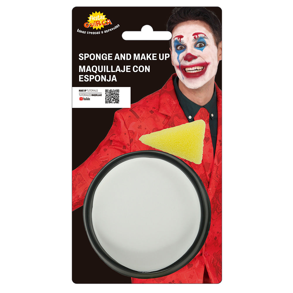 Fiestas Guirca Make-up Λευκό με Σφουγγάρι 9γρ