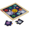 Fisher-Price Ξύλινο Puzzle 9 Τεμάχια Πλανήτες